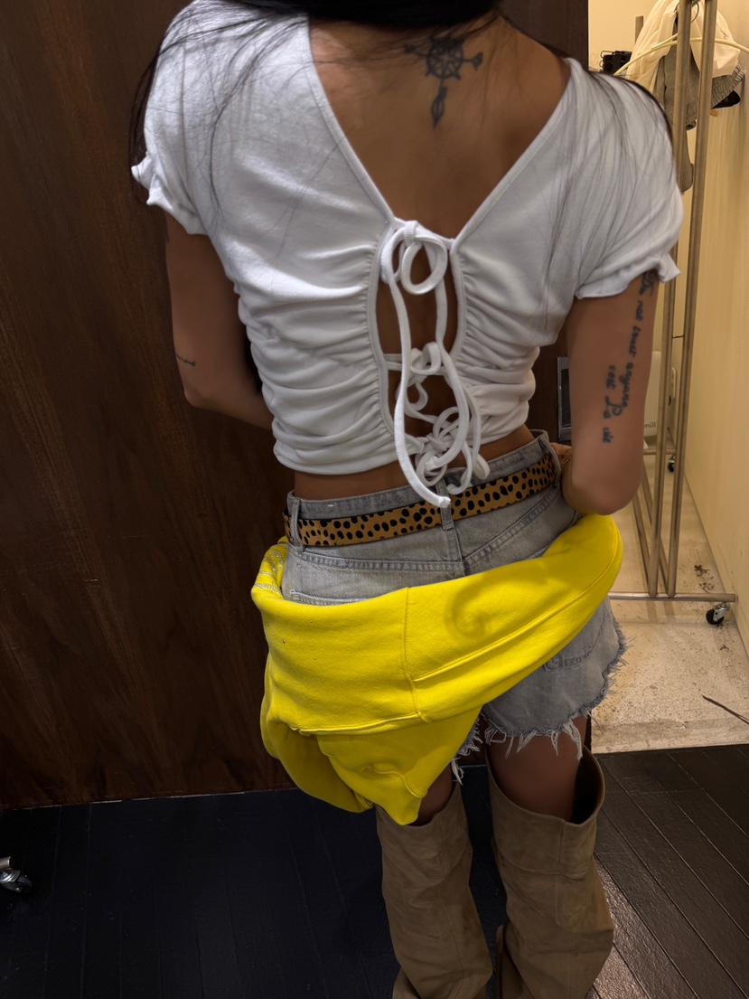 ABBEYLEE東大門實拍女士新品熱賣真品時尚休閑人氣T恤兩面穿ABBEYLEET恤