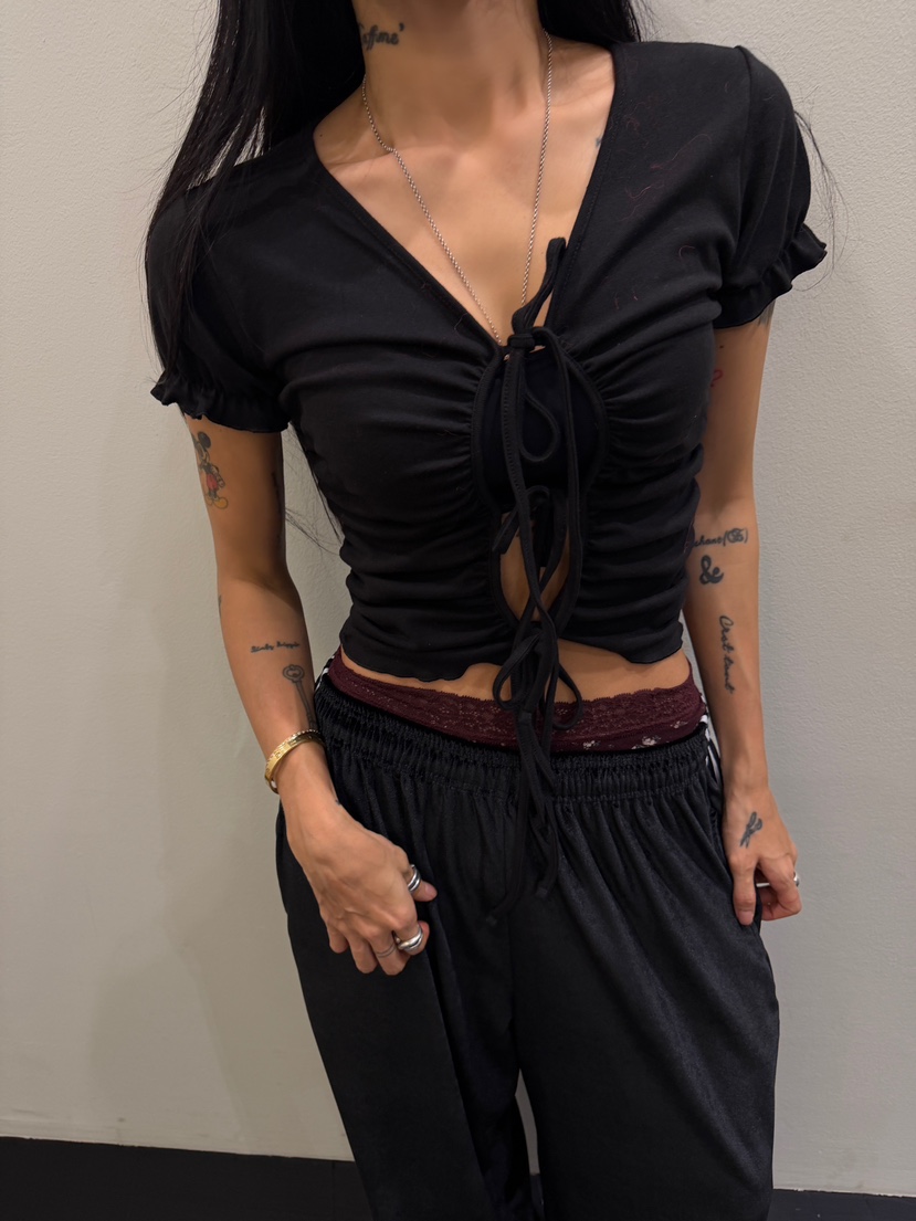 ABBEYLEE東大門實拍女士新品熱賣真品時尚休閑人氣T恤兩面穿ABBEYLEET恤圖色3