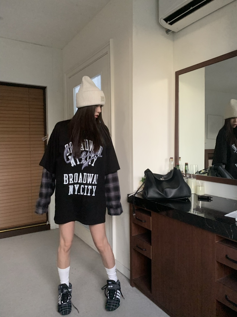 OKIE東大門實拍女士新品真品時尚推薦休閑熱賣人氣長袖T恤OKIE長袖T恤