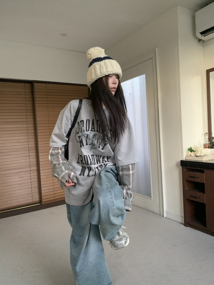 OKIE東大門實拍女士新品真品時尚推薦休閑熱賣人氣長袖T恤OKIE長袖T恤