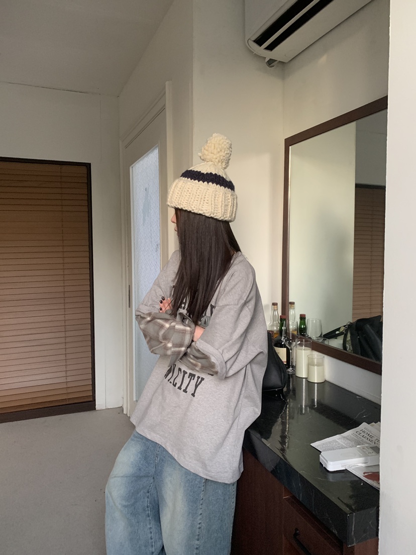 OKIE東大門實拍女士新品真品時尚推薦休閑熱賣人氣長袖T恤OKIE長袖T恤