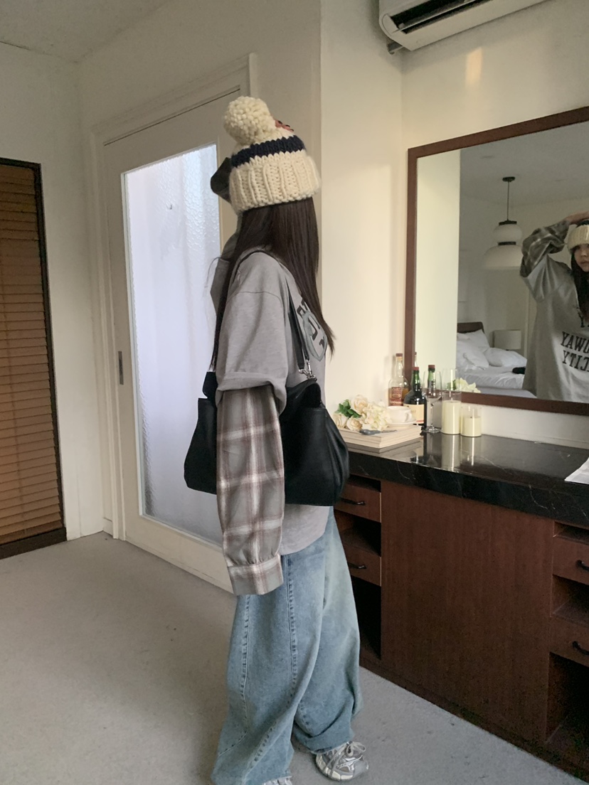 OKIE東大門實拍女士新品真品時尚推薦休閑熱賣人氣長袖T恤OKIE長袖T恤