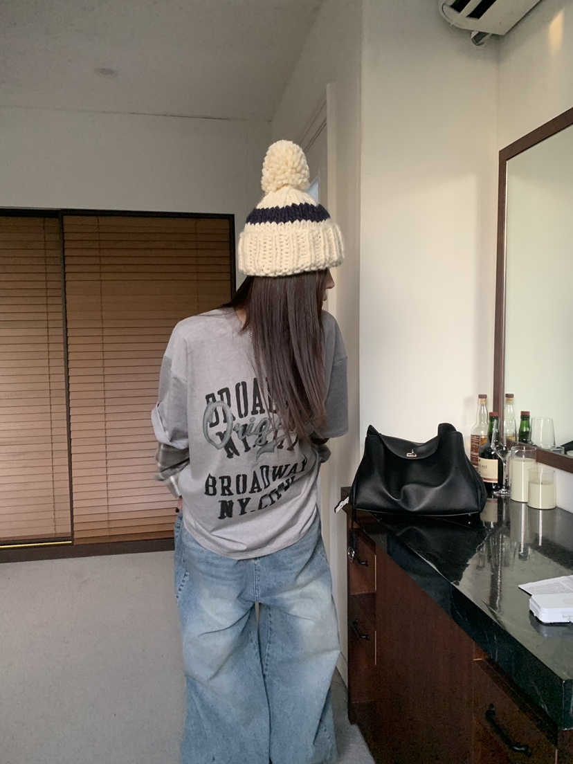 OKIE東大門實拍女士新品真品時尚推薦休閑熱賣人氣長袖T恤OKIE長袖T恤