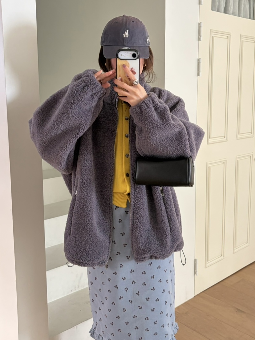 PEBBLE韓國直郵女士新款休閑時尚熱賣人氣真品推薦夾克絨PEBBLE夾克