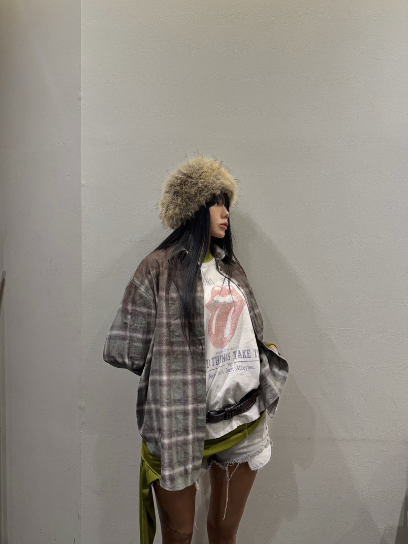 ABBEYLEE韓國代購女裝新款時尚休閑T恤不含內搭和腰帶復古ABBEYLEET恤