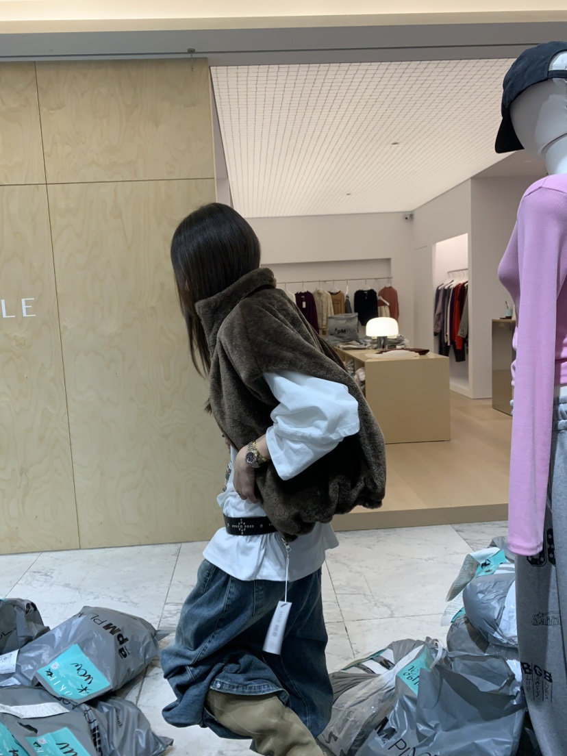 OKIE東大門代購女士新品真品推薦休閑熱賣馬甲兩面穿雙面OKIE馬甲