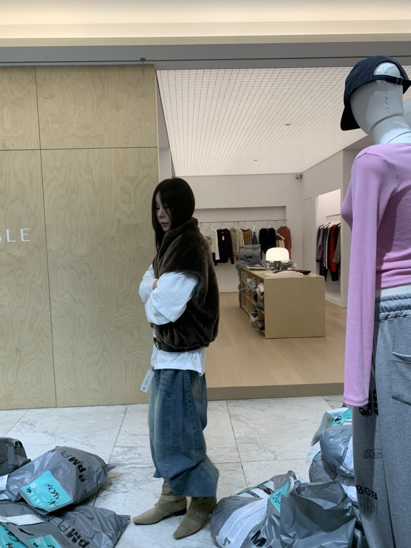 OKIE東大門代購女士新品真品推薦休閑熱賣馬甲兩面穿雙面OKIE馬甲