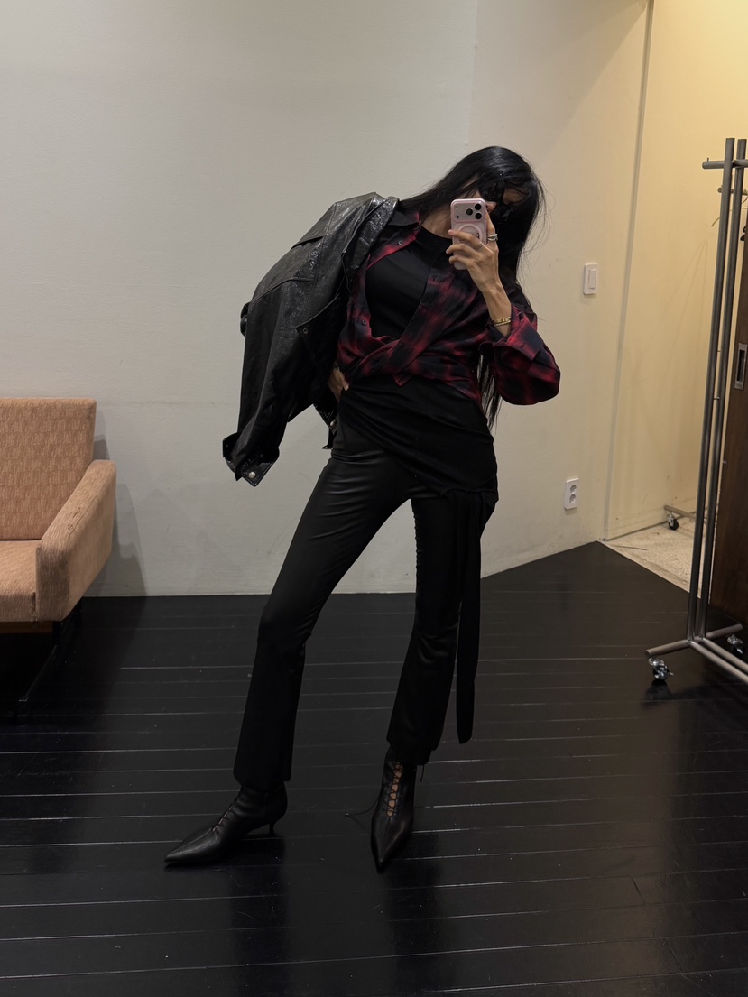 ABBEYLEE韓國代購女裝新款時尚人氣休閑襯衫蕾絲衫水洗格子ABBEYLEE襯衫/蕾絲衫