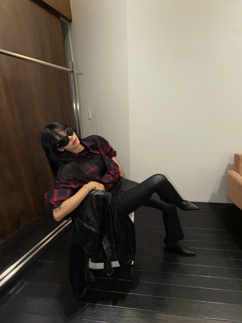 ABBEYLEE韓國代購女裝新款時尚人氣休閑襯衫蕾絲衫水洗格子ABBEYLEE襯衫/蕾絲衫