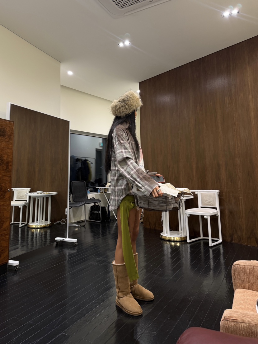 ABBEYLEE韓國代購女裝新款時尚人氣休閑襯衫蕾絲衫水洗格子ABBEYLEE襯衫/蕾絲衫