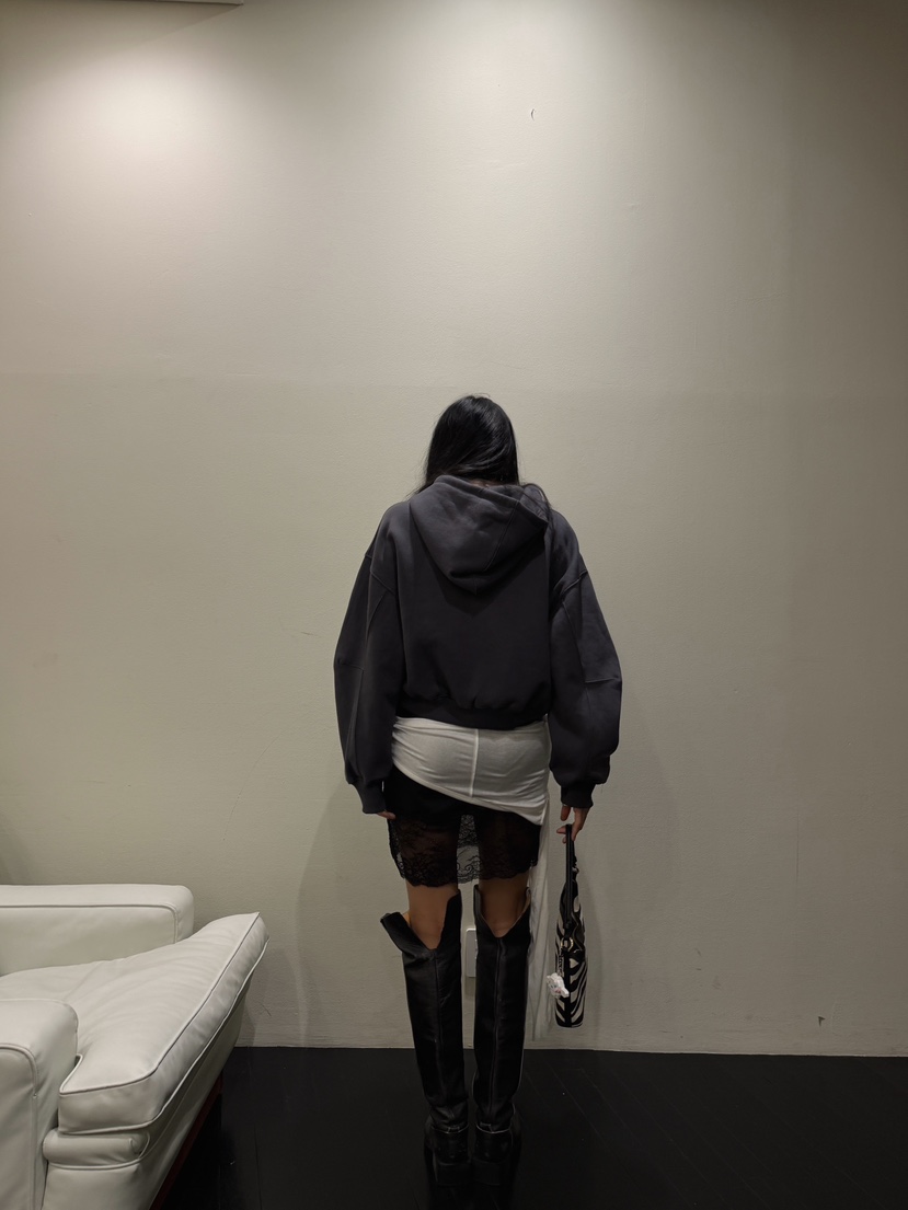 ABBEYLEE東大門直郵女士新款時尚真品推薦衛衣拉鏈連帽衫ABBEYLEE衛衣