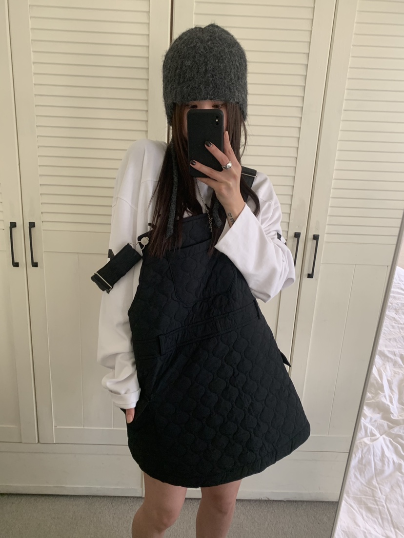 OKIE東大門直郵女士新款休閑推薦真品時尚熱賣連衣裙絎縫OKIE連衣裙