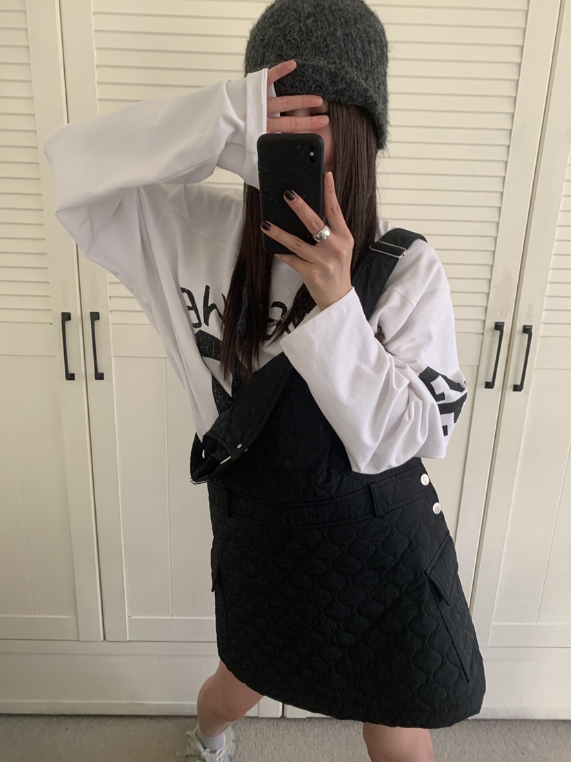 OKIE東大門直郵女士新款休閑推薦真品時尚熱賣連衣裙絎縫OKIE連衣裙