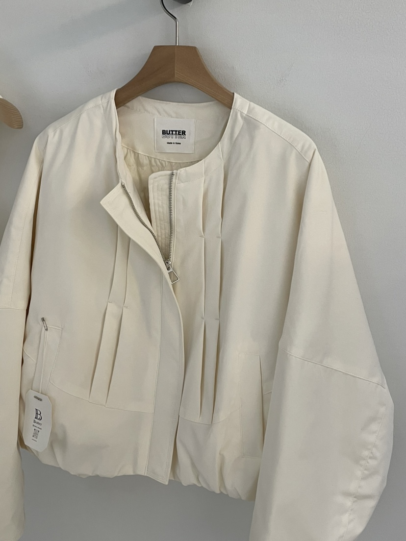 BUTTER-P韓國代購女裝新款休閑熱賣短款羽絨服羽絨服含圍巾BUTTER-P短款羽絨服