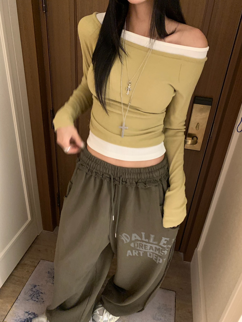 BADCALM韓國直郵女士新款熱賣休閑真品時尚人氣推薦長袖T恤BADCALM長袖T恤圖色3