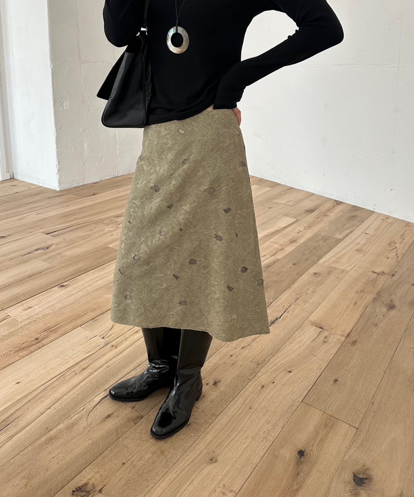 OP PER韓國直郵女裝新品真品休閑推薦熱賣時尚半身裙中短裙OPPER-simplebeige半身裙/中短裙
