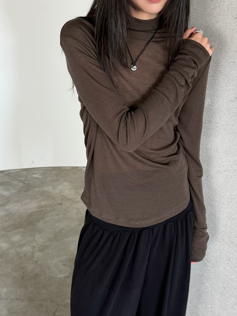 ARKIE/TAF韓國代購女裝新品推薦時尚熱賣休閑長袖T恤天絲ARKIE/TAF長袖T恤