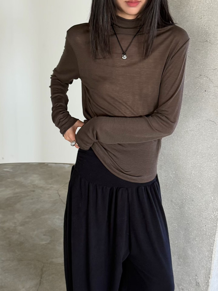 ARKIE/TAF韓國代購女裝新品推薦時尚熱賣休閑長袖T恤天絲ARKIE/TAF長袖T恤