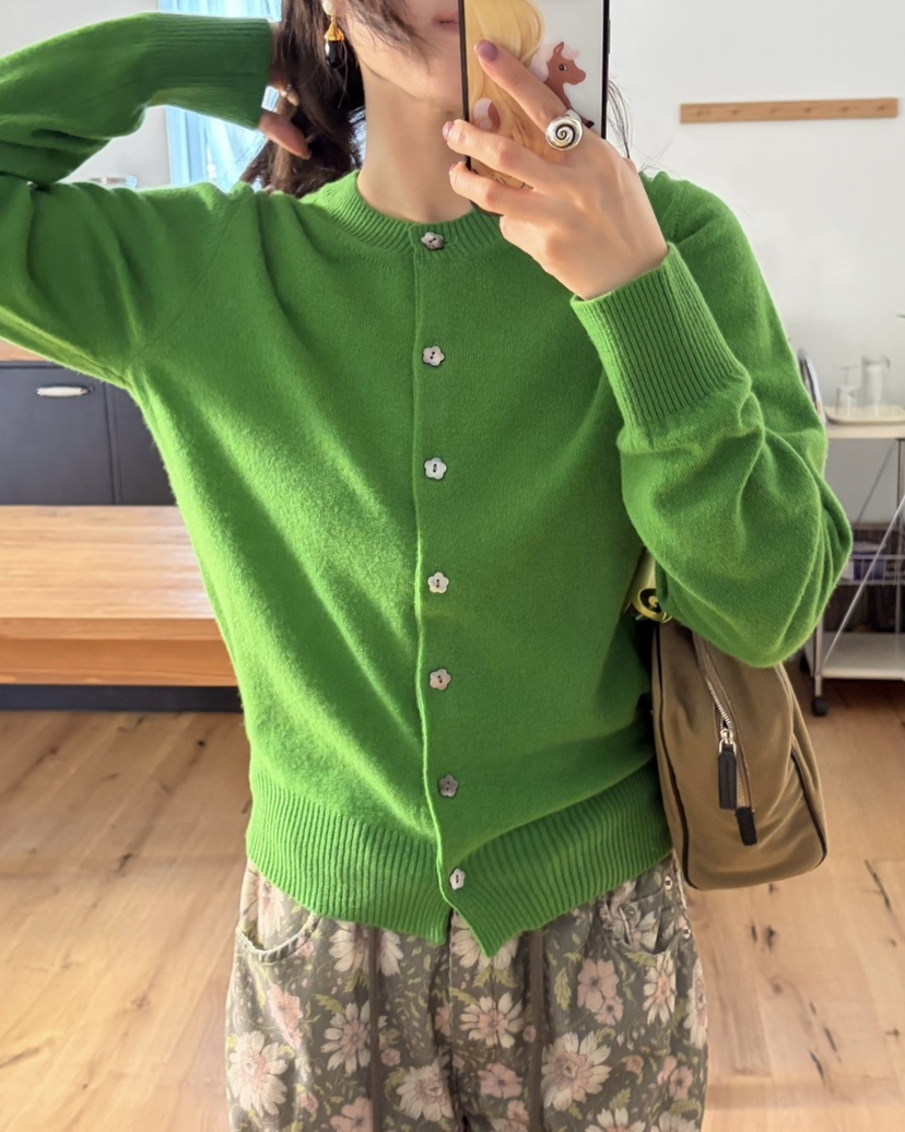 PEBBLE東大門代購女裝新品時尚休閑熱賣人氣推薦開衫紐扣PEBBLE開衫