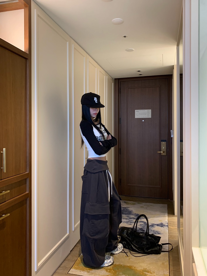 BADCALM東大門實拍女士新品推薦休閑人氣熱賣時尚真品休閑褲BADCALM休閑褲