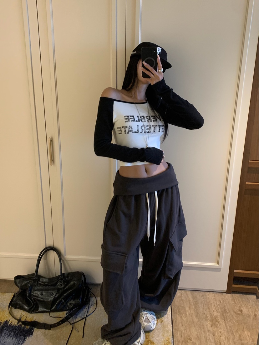 BADCALM東大門實拍女士新品推薦休閑人氣熱賣時尚真品休閑褲BADCALM休閑褲