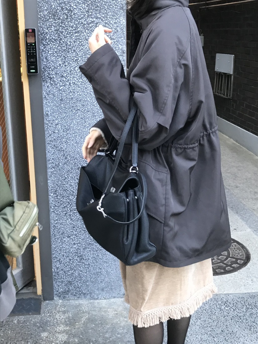 LOFN韓國代購女士新品推薦熱賣休閑人氣真品時尚長款棉服LOFN長款棉服