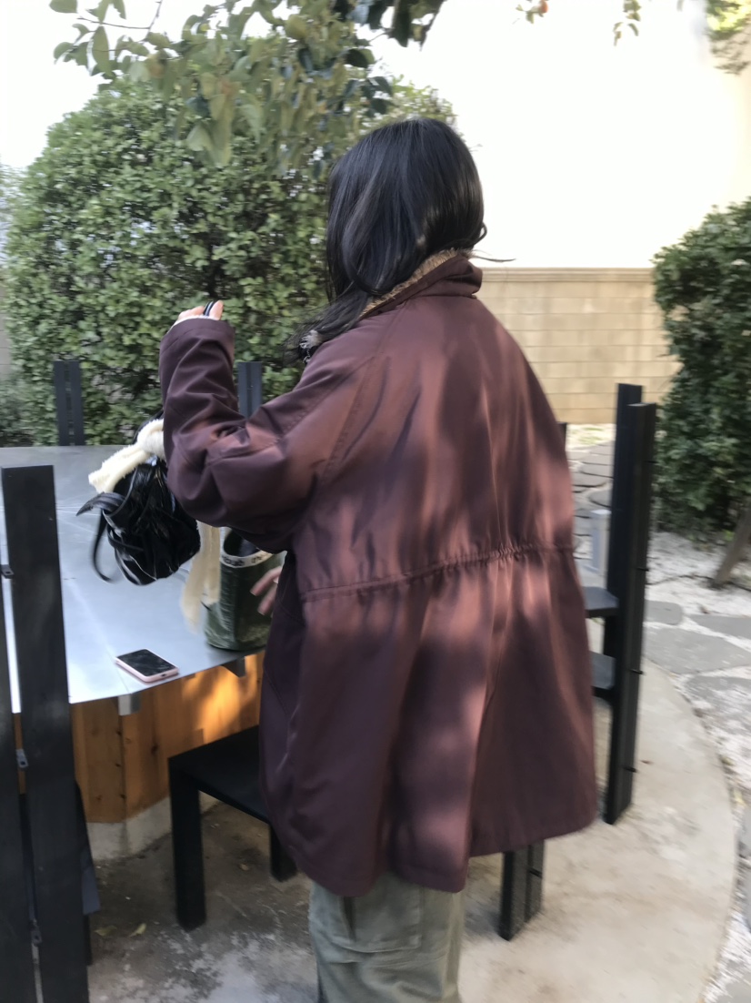 LOFN韓國代購女士新品推薦熱賣休閑人氣真品時尚長款棉服LOFN長款棉服