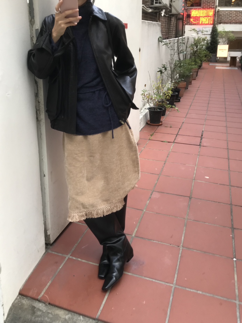 LOFN韓國代購女士新品推薦休閑時尚人氣真品半身裙中短裙LOFN半身裙/中短裙