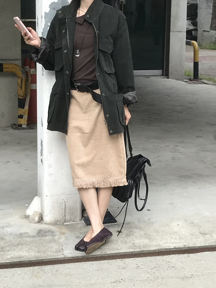 LOFN韓國代購女士新品推薦休閑時尚人氣真品半身裙中短裙LOFN半身裙/中短裙