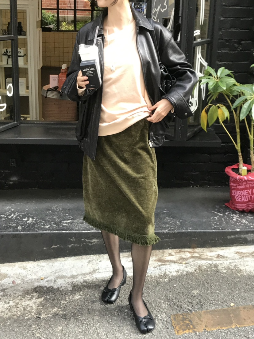 LOFN韓國代購女士新品推薦休閑時尚人氣真品半身裙中短裙LOFN半身裙/中短裙