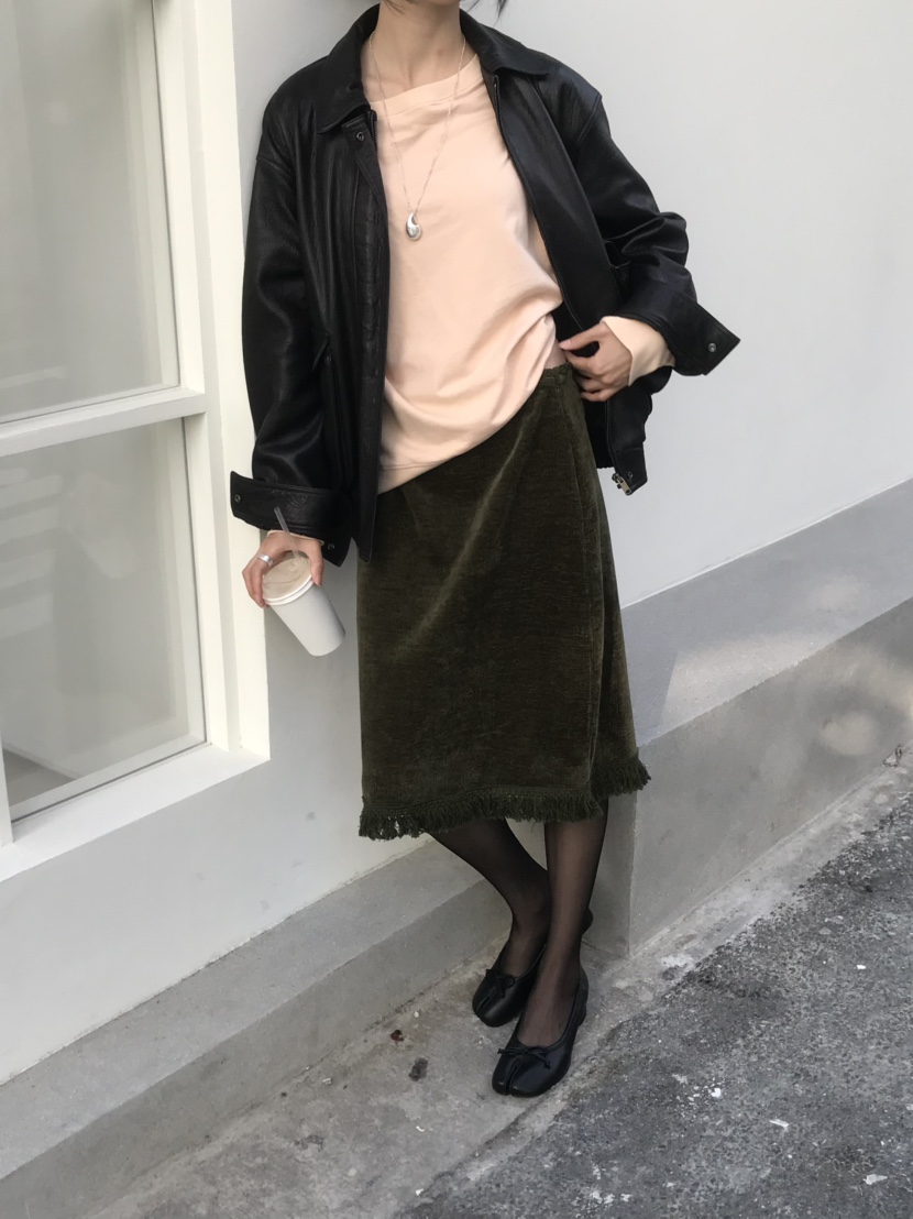 LOFN韓國代購女士新品推薦休閑時尚人氣真品半身裙中短裙LOFN半身裙/中短裙
