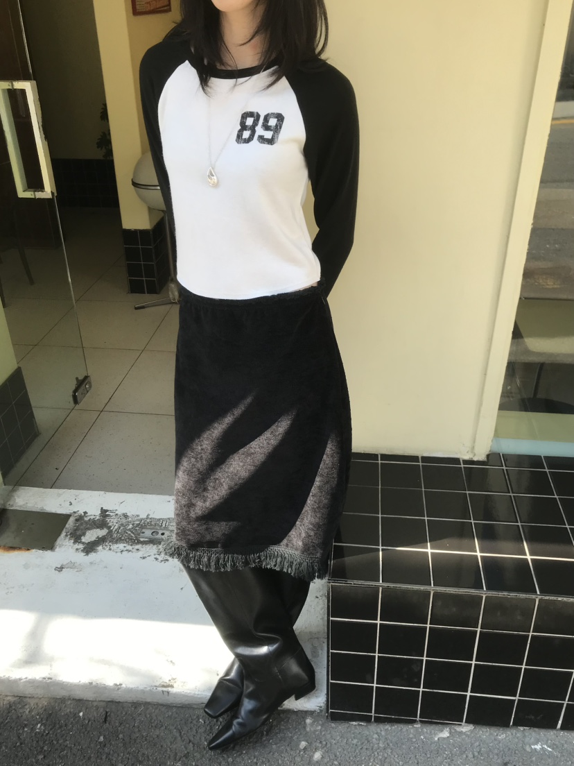 LOFN韓國代購女士新品推薦休閑時尚人氣真品半身裙中短裙LOFN半身裙/中短裙