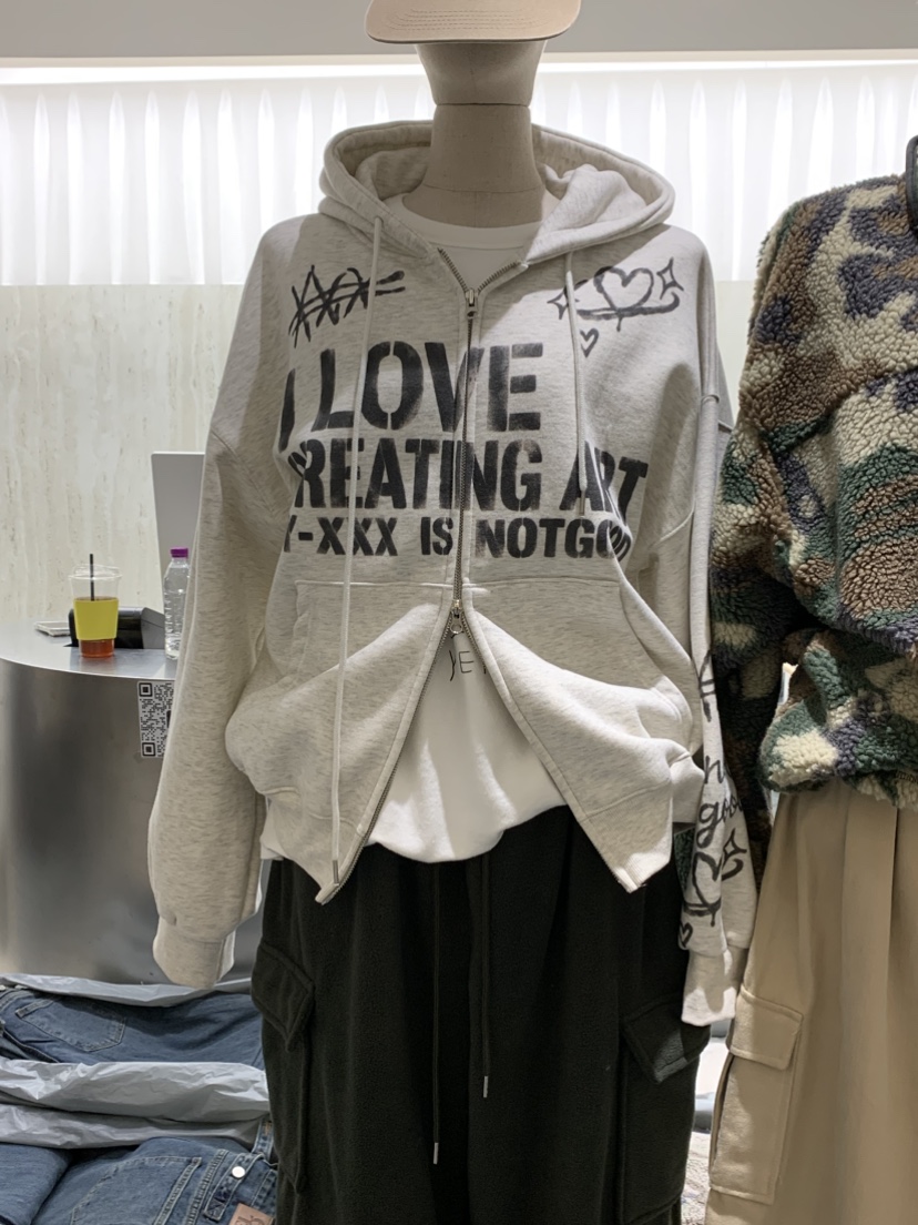EYEL韓國直郵女裝新品時尚休閑人氣真品熱賣推薦衛衣連帽衫EYEL衛衣圖色2