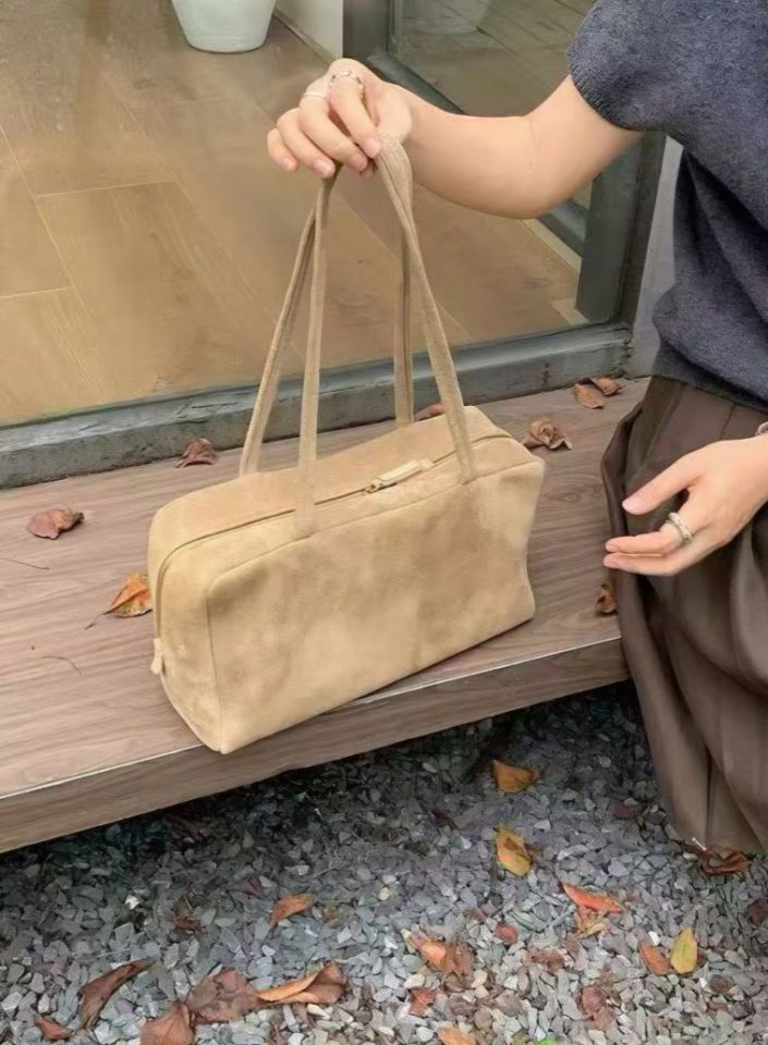 TROUVAILLE東大門代購女士新款推薦熱賣真品單肩斜跨包麂皮TROUVAILLE單肩/斜跨包