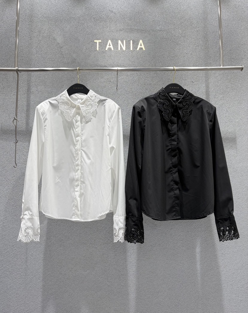 TANIA韓國代購女士新品真品休閑人氣推薦時尚熱賣襯衫蕾絲衫TANIA襯衫/蕾絲衫