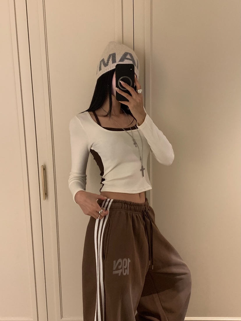 BADCALM東大門實拍女裝新品真品人氣休閑熱賣推薦長袖T恤BADCALM長袖T恤