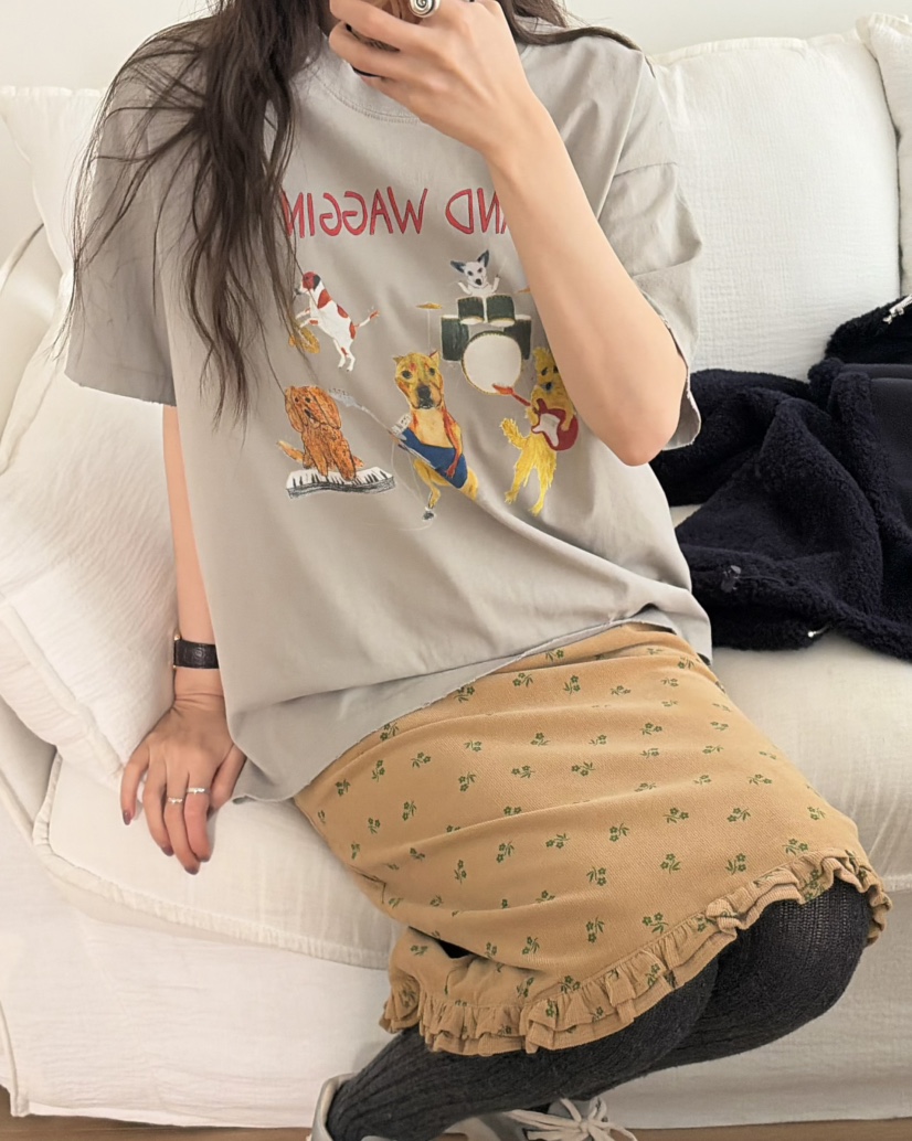 PEBBLE東大門直郵女士新款真品推薦休閑時尚人氣熱賣長袖T恤PEBBLE長袖T恤