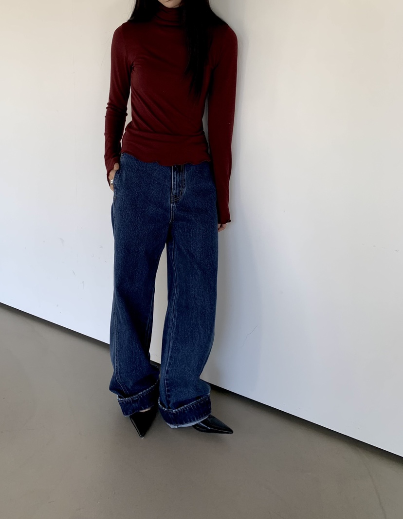 MUYBIEN東大門實拍女士新品人氣真品推薦休閑長袖T恤氨綸MUYBIEN長袖T恤