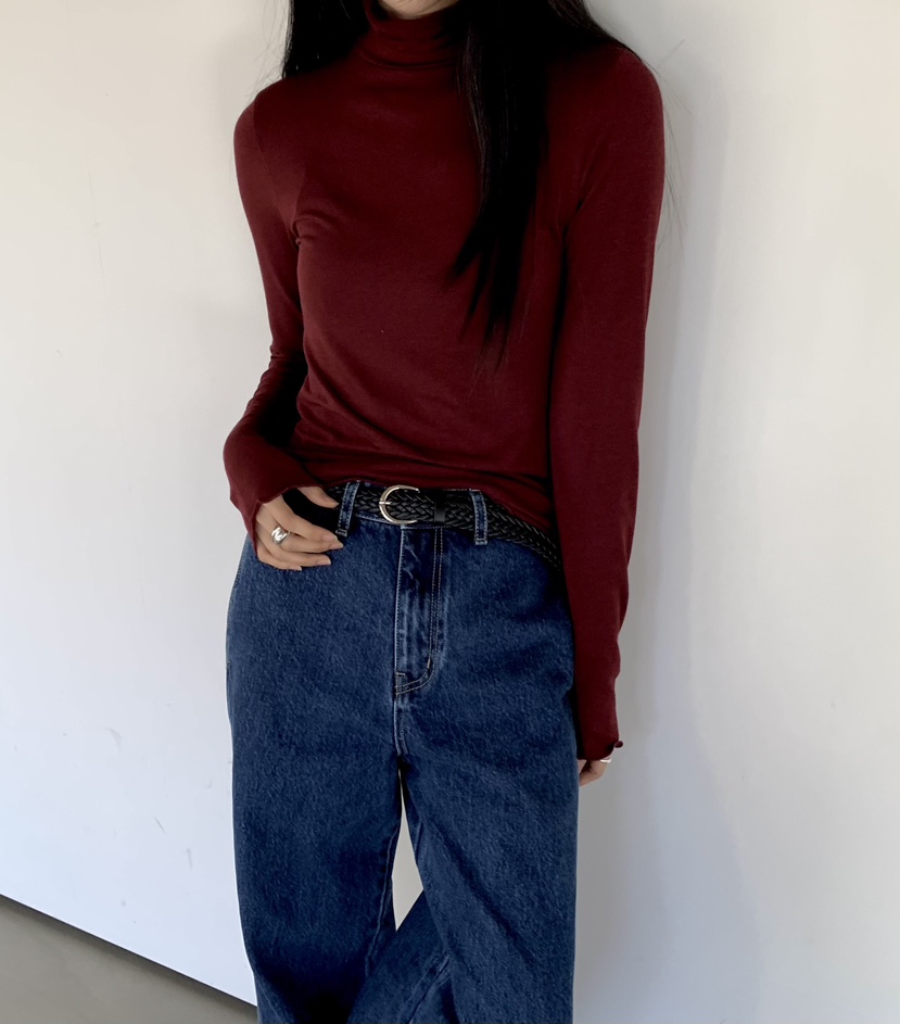 MUYBIEN東大門實拍女士新品人氣真品推薦休閑長袖T恤氨綸MUYBIEN長袖T恤
