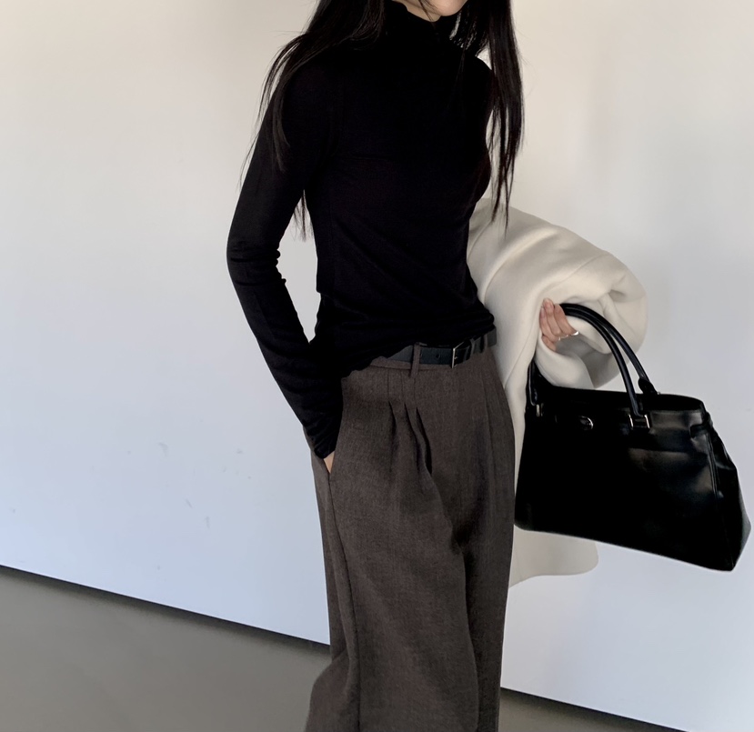 MUYBIEN東大門實拍女士新品人氣真品推薦休閑長袖T恤氨綸MUYBIEN長袖T恤