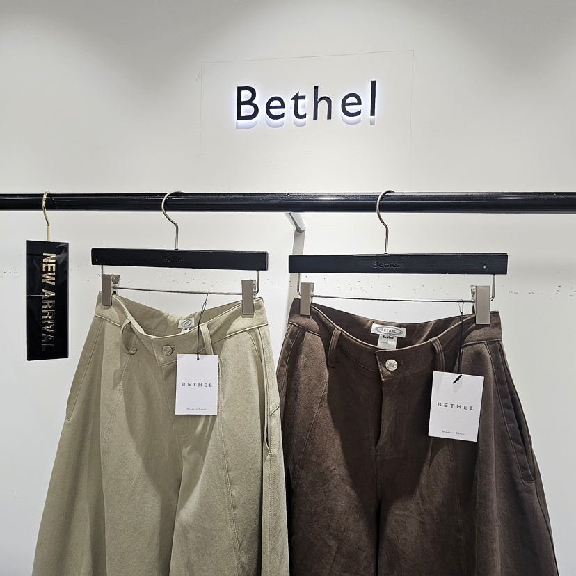 BETHEL韓國直郵女裝新品熱賣休閑人氣時尚休閑褲拉絨寬松Bethel休閑褲