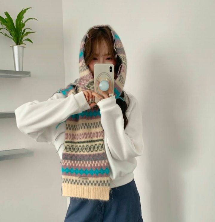 EBADA韓國直郵女裝新品時尚真品人氣推薦熱賣圍巾披肩北歐EBADA圍巾/披肩