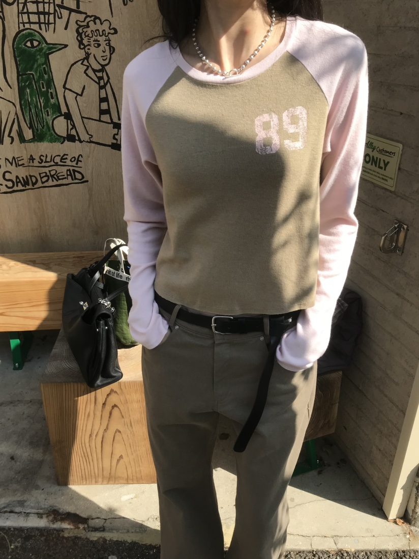 LOFN東大門代購女士新品人氣休閑真品時尚推薦熱賣長袖T恤LOFN長袖T恤