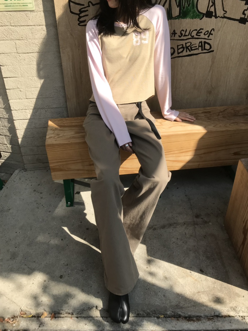 LOFN東大門代購女士新品人氣休閑真品時尚推薦熱賣長袖T恤LOFN長袖T恤