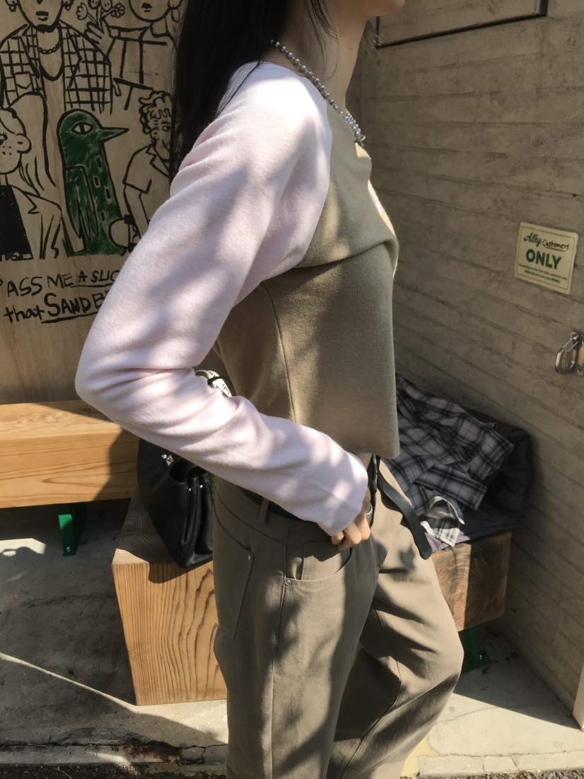 LOFN東大門代購女士新品人氣休閑真品時尚推薦熱賣長袖T恤LOFN長袖T恤