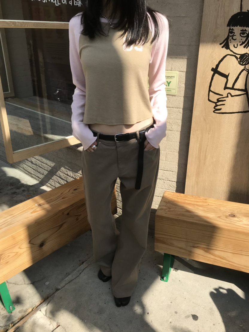 LOFN東大門代購女士新品人氣休閑真品時尚推薦熱賣長袖T恤LOFN長袖T恤