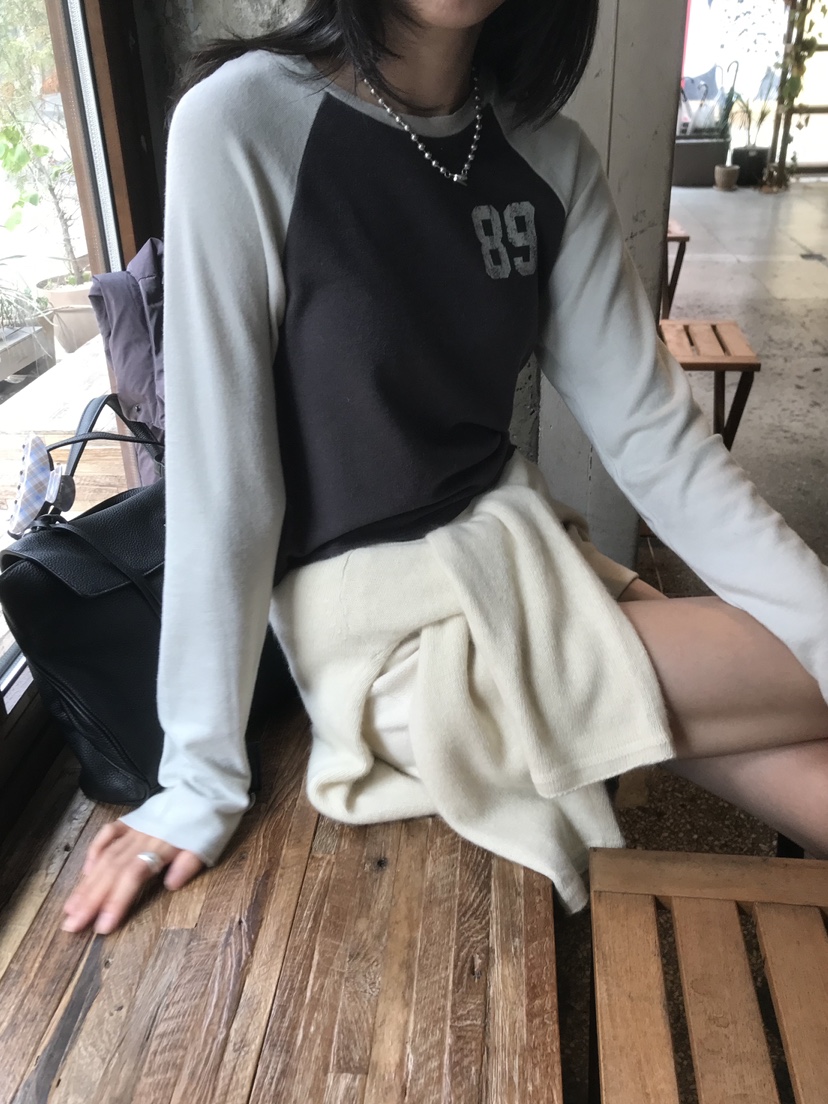 LOFN東大門代購女士新品人氣休閑真品時尚推薦熱賣長袖T恤LOFN長袖T恤
