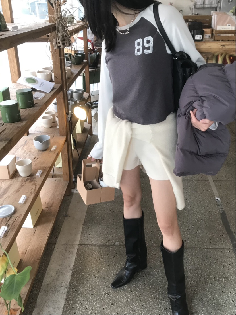 LOFN東大門代購女士新品人氣休閑真品時尚推薦熱賣長袖T恤LOFN長袖T恤