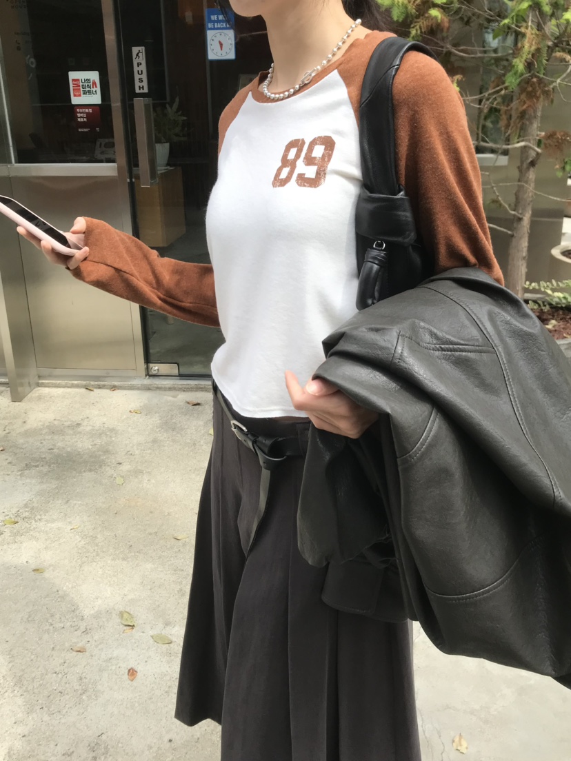 LOFN東大門代購女士新品人氣休閑真品時尚推薦熱賣長袖T恤LOFN長袖T恤