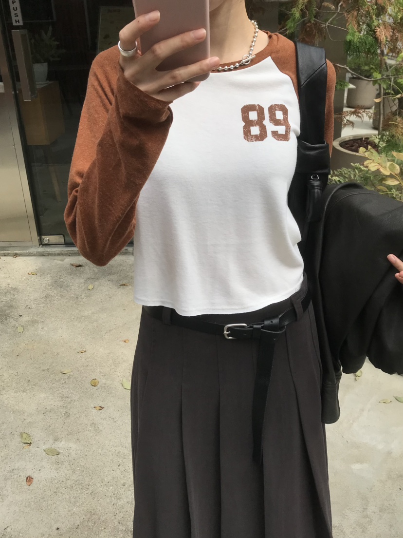 LOFN東大門代購女士新品人氣休閑真品時尚推薦熱賣長袖T恤LOFN長袖T恤